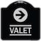 Signmission Valet Right Arrow Heavy-Gauge Aluminum Architectural Sign, 18" x 18", BS-1818-22743 A-DES-BS-1818-22743 - alternate 1